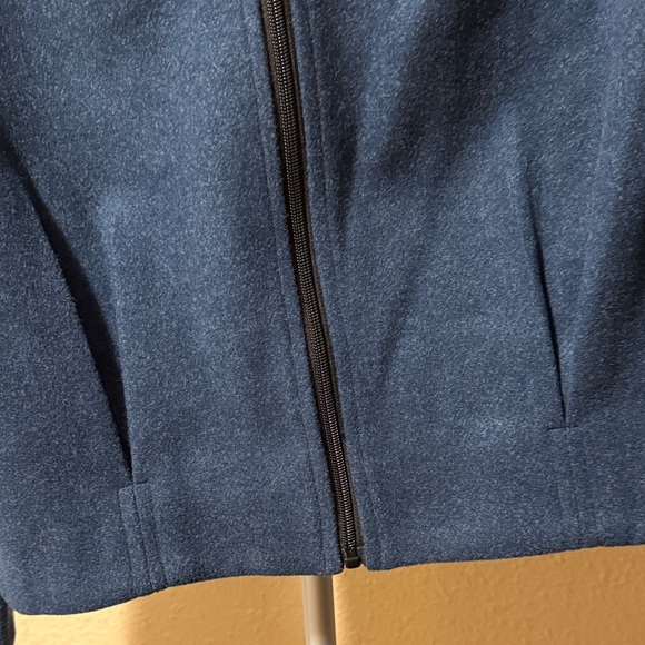 VOY BLUE Zip-Up Jacket with Striped Collar​ - Picture 4 of 6